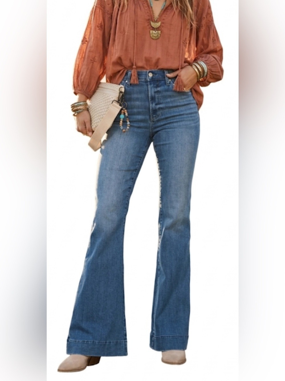 Pistola Kinsley Ultra Flare Jeans NWT Mid Rise Festival modern
